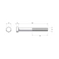 Zenith Hex Head Bolt - M16 x 150mm - 12 Pack - Hot Dip Galvanised - SuperSaverAU - view 3