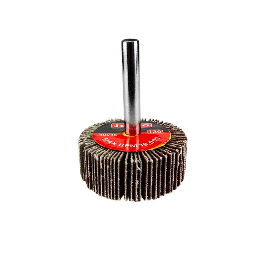 Josco 40mm Abrasive Flap Wheel 120 Grit Cloth Quick Surface Finish - SuperSaverAU - view 1
