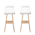 Artiss White Sliva Barstool 2 Pack - SuperSaverAU - view 2