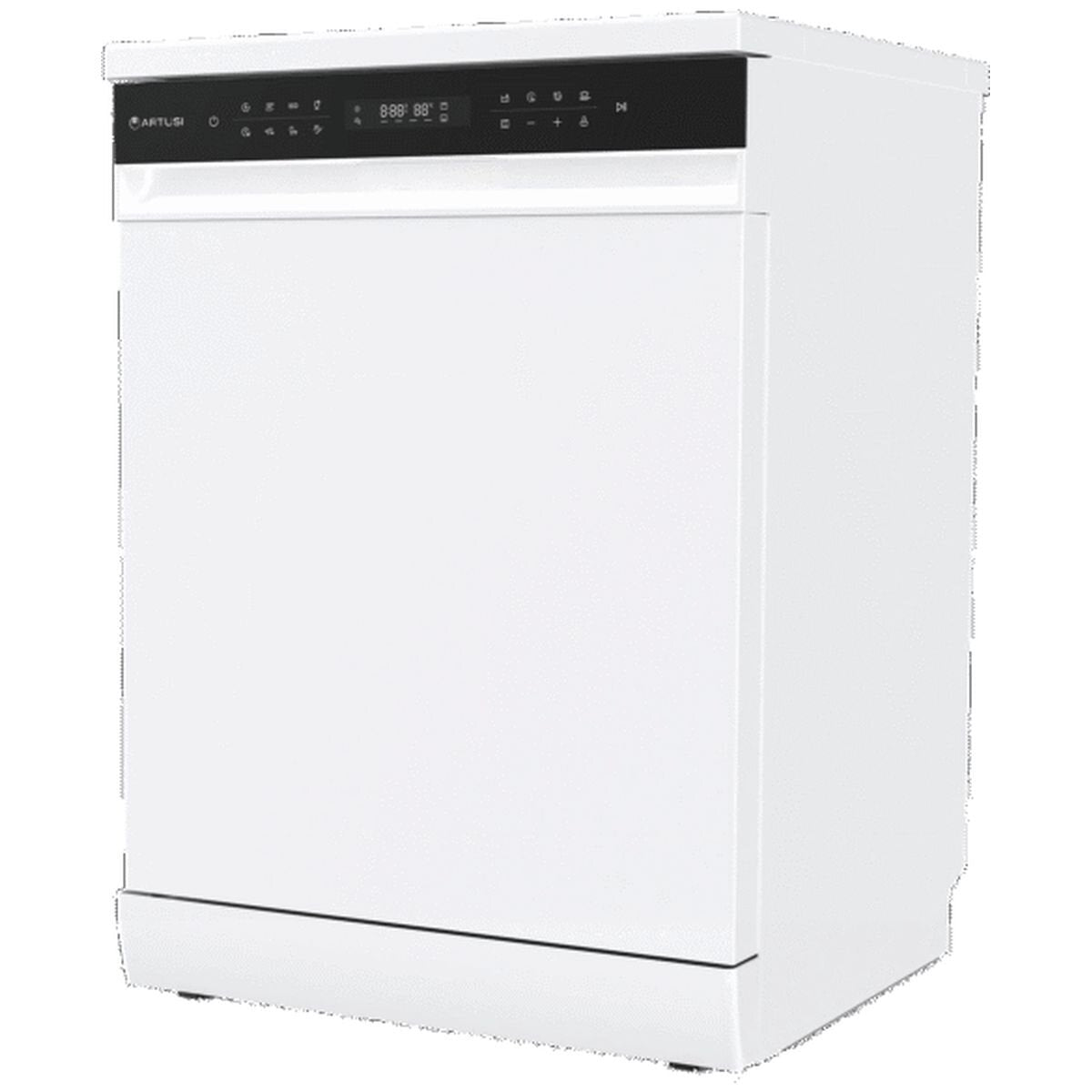 Artusi 60cm Freestanding Dishwasher 15 Place Settings - White, 8 Programs, Touch Controls - ADW5009W
