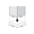 Surface Gard White Rubber Base Castor Cup 4 Pack - 40 x 40mm - SuperSaverAU - view 3