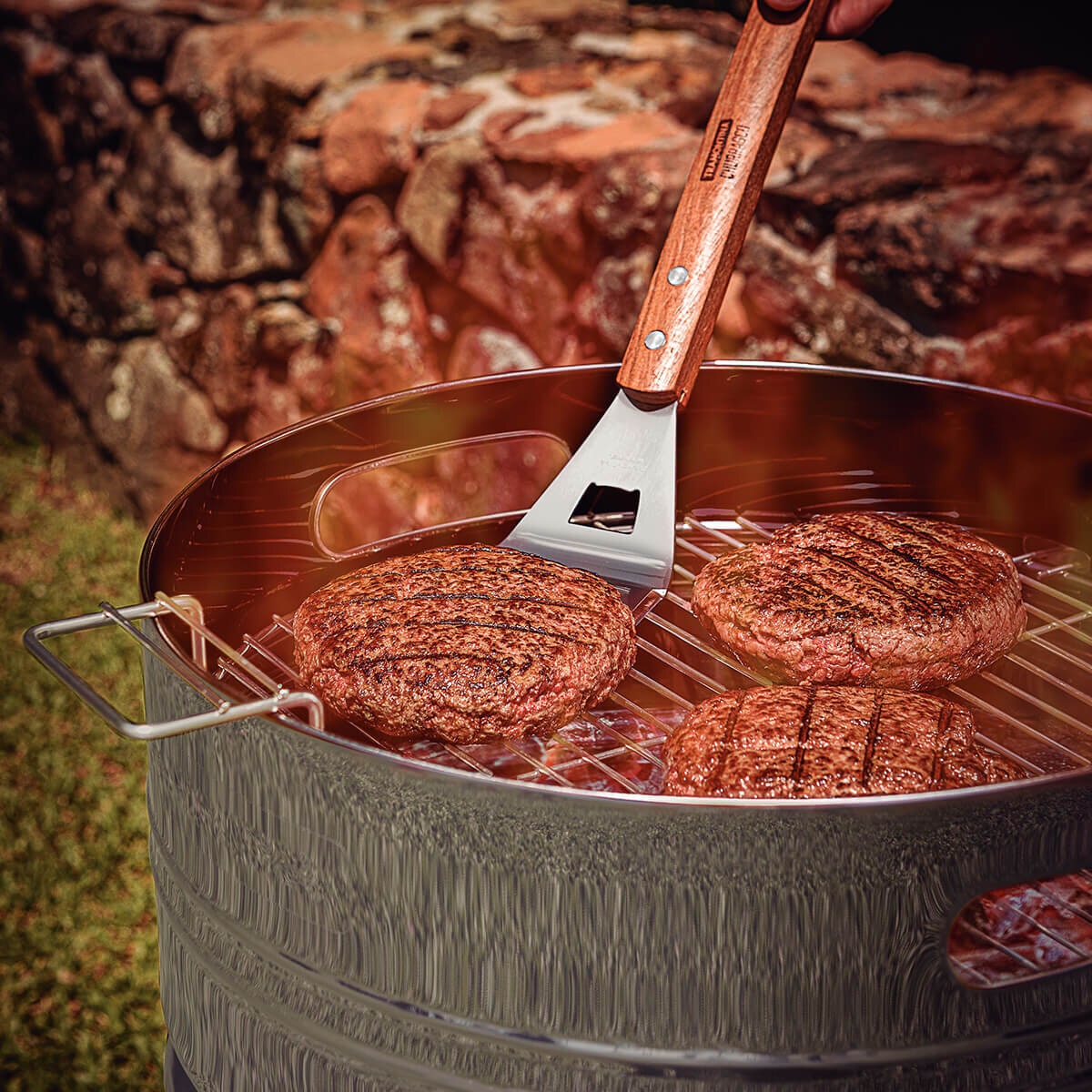 Tramontina Churrasco Freestanding Charcoal BBQ - Stainless Steel Body - Beer Barrel Shape - 26500006