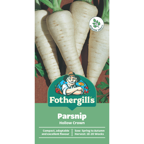Mr Fothergill's Hollow Crown Parsnip Seeds - Sweet White Roots, High Yield