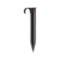 Pope Hold Down Stakes - 10 Pack, Black Polypropylene, 13mm Poly Tube