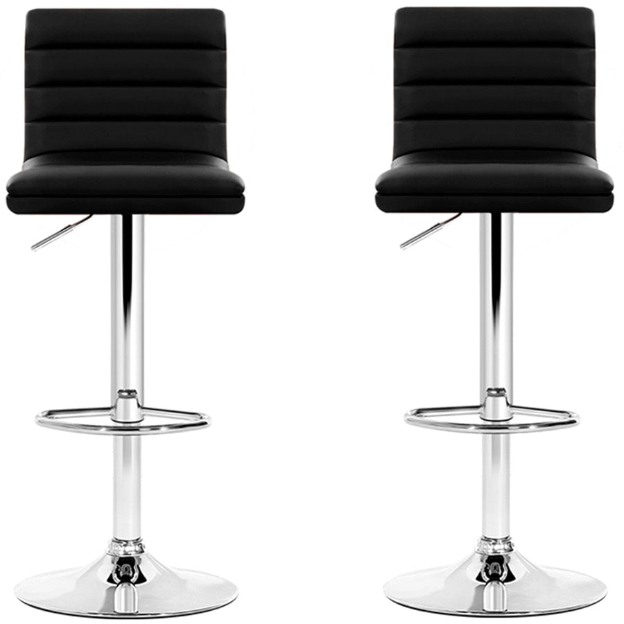 Artiss Black Arne Barstool 2 Pack - Modern Design, PU Leather, Adjustable Height - SuperSaverAU - view 1
