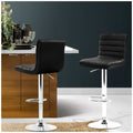 Artiss Black Arne Barstool 2 Pack - Modern Design, PU Leather, Adjustable Height - SuperSaverAU - view 4