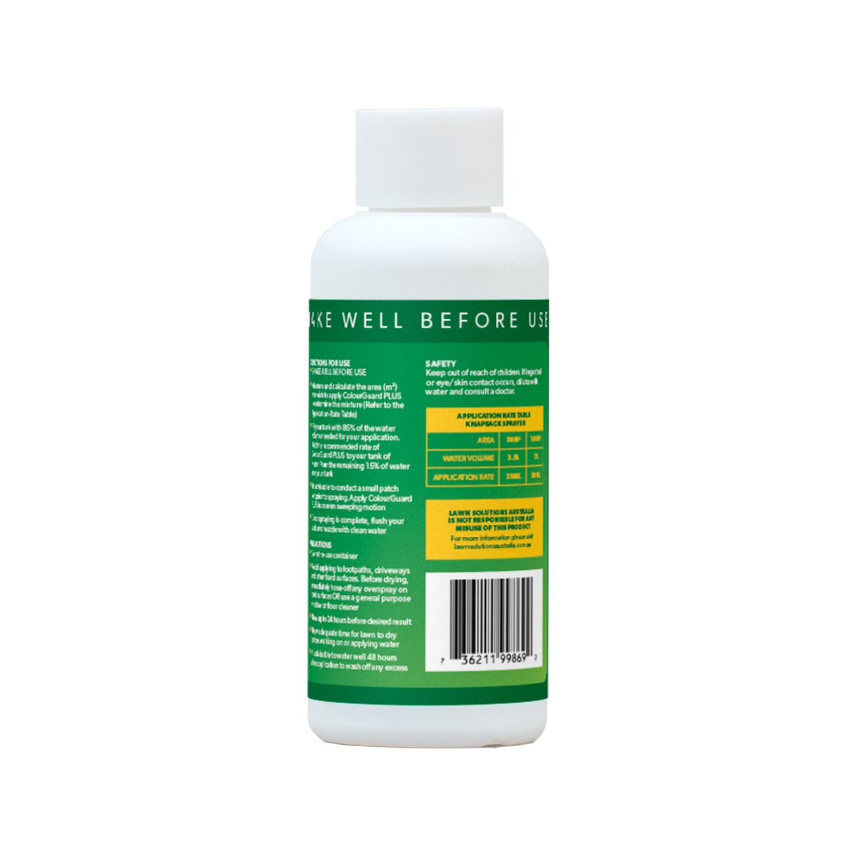 Lawn Solutions Australia Colourguard Plus Concentrate 100ml - Natural Lawn Colour Enhancer - SuperSaverAU - view 2