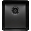 Titan double bowl kitchen sink - equal bowls, black stainless steel finish, 304 grade - TSBS4040
