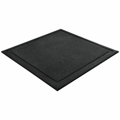 Enviro Rubber washer and dryer stacking mat - Black recycled rubber - 595mm x 595mm - APL600