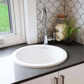 Turner Hastings Cuisine Round 47 Single Bowl Sink - Fine Fireclay, Gloss White, 27L - CUR47FS