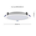 DETA X8 200mm MultiPower Tri-Colour High Efficacy Dimmable LED Downlight 240V White DET724