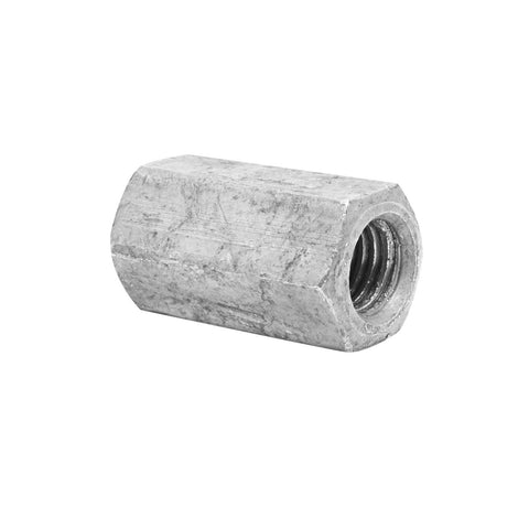 Pinnacle M6 Galvanised Hex Coupler Nut - 6 Pack