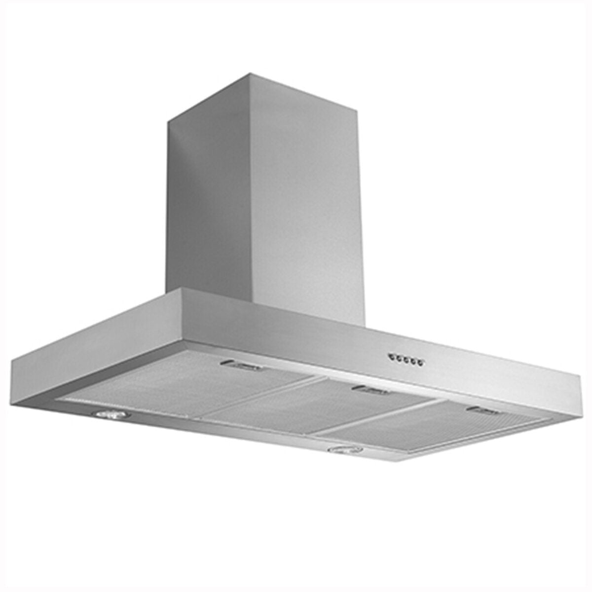 Schweigen 90cm Wall Mounted Canopy Rangehood - Stainless Steel, 1080m³/h, 3 Fan Speeds - TSH-900