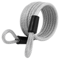 Master Lock 6mm x 1.8m Looped Self-Coiling Cable, Vinyl-Coated Braided Steel