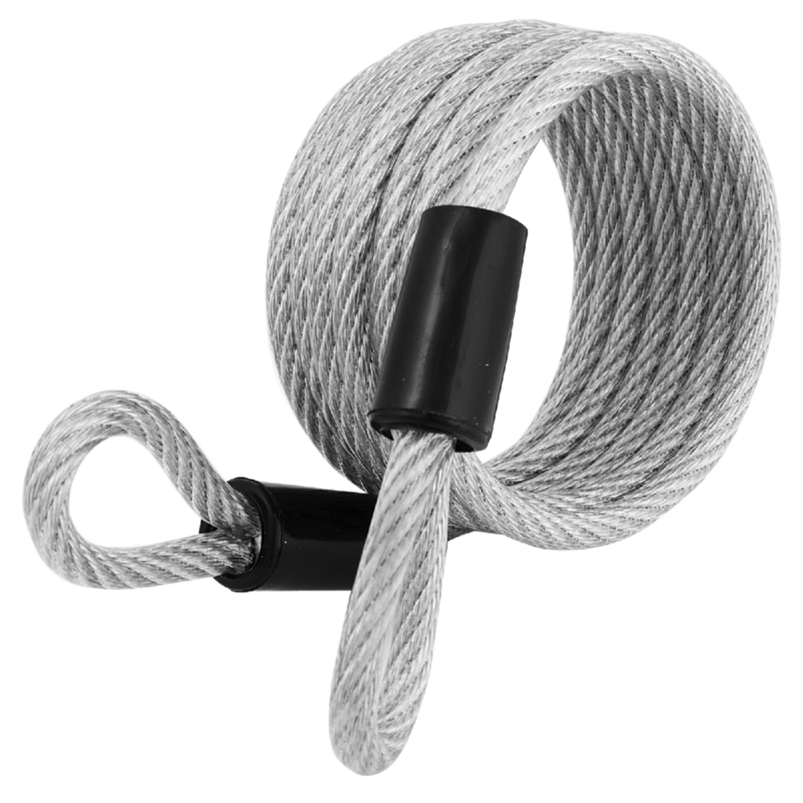 Master Lock 6mm Looped Self Coil Cable 1.8m Braided Steel Durable - SuperSaverAU - view 1