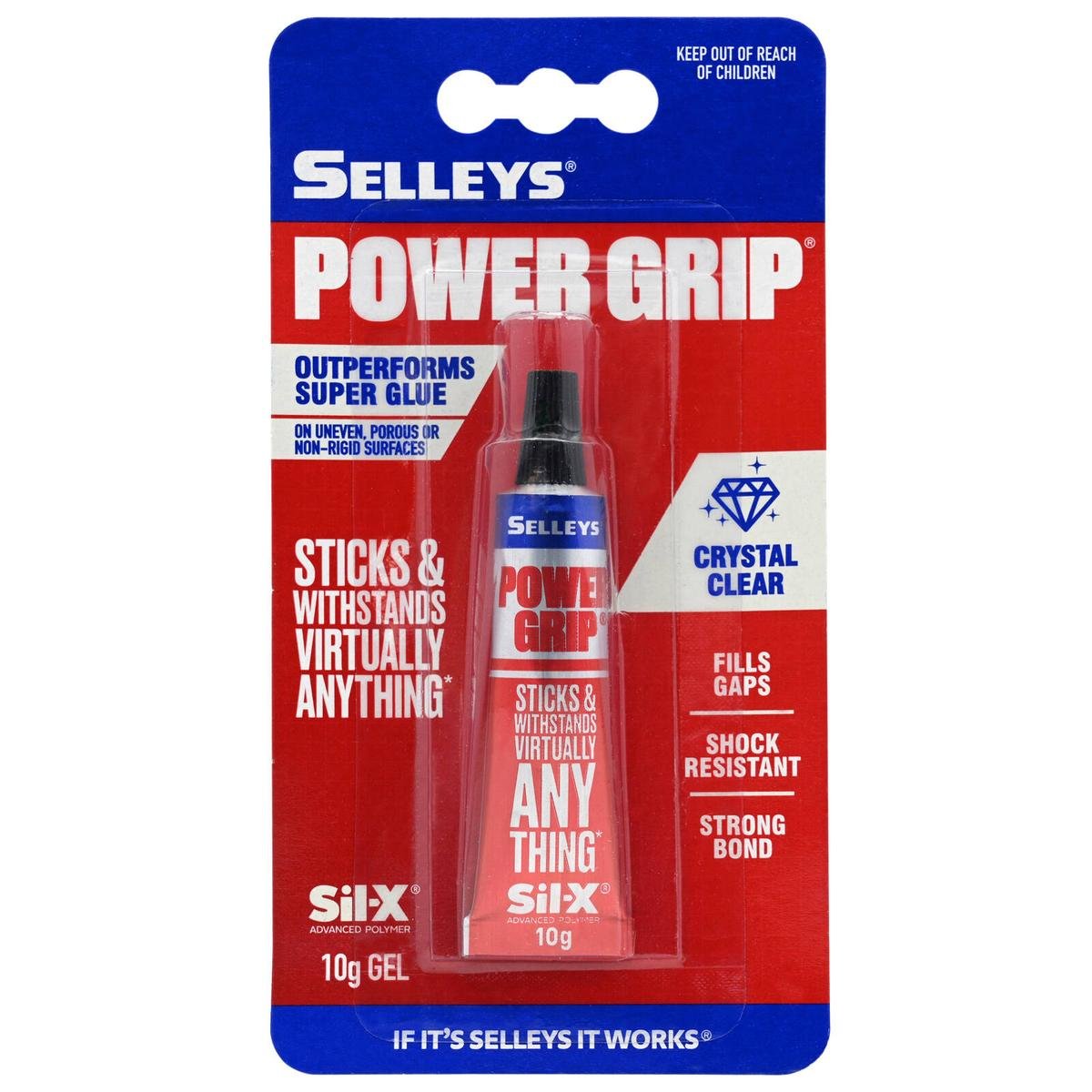 Selleys Power Grip - 10g - Sil-X Polymer - Super Strong Adhesive - SuperSaverAU - view 1