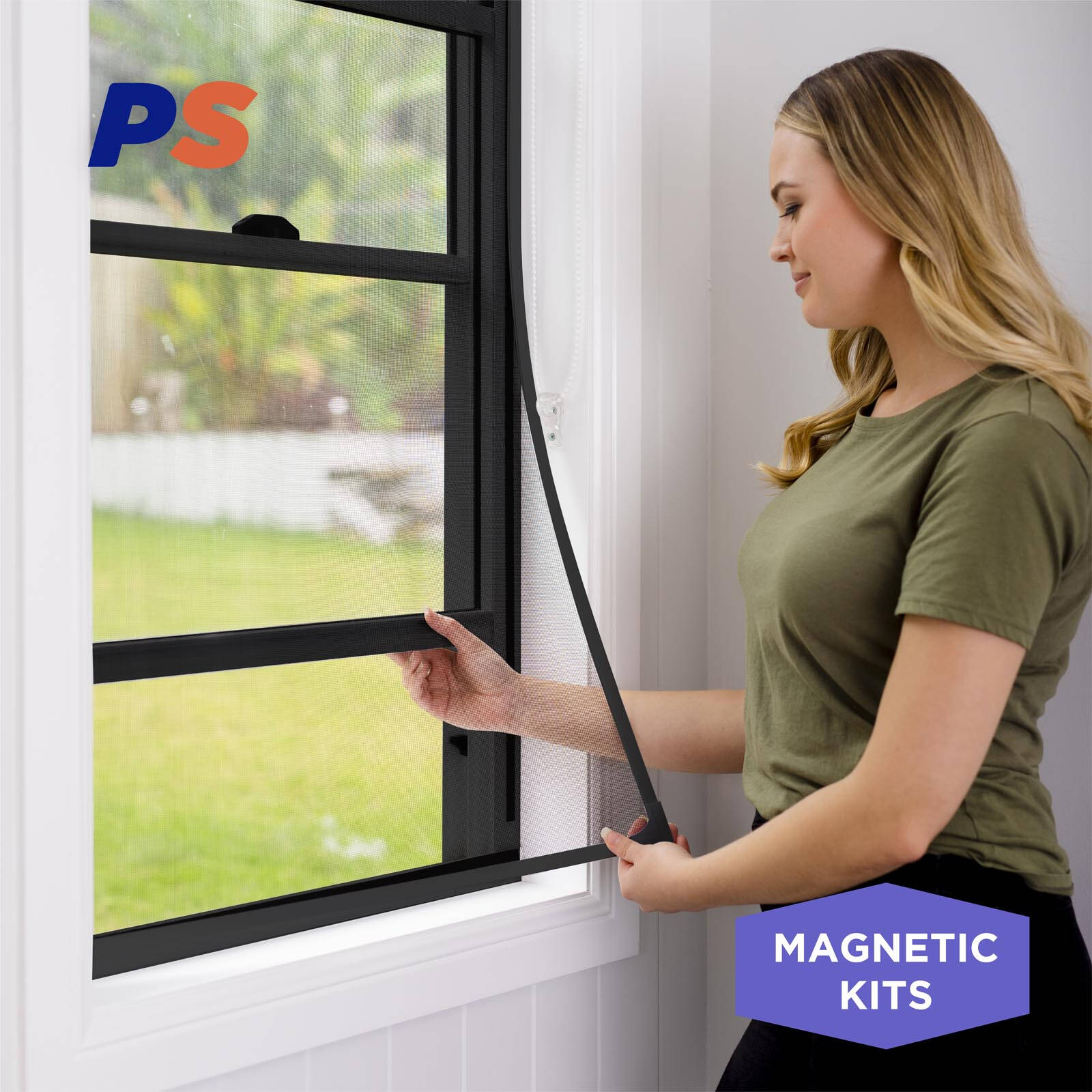 Permastik 1.2 x 1m Black Fibreglass Magnetic Insect Screen Kit