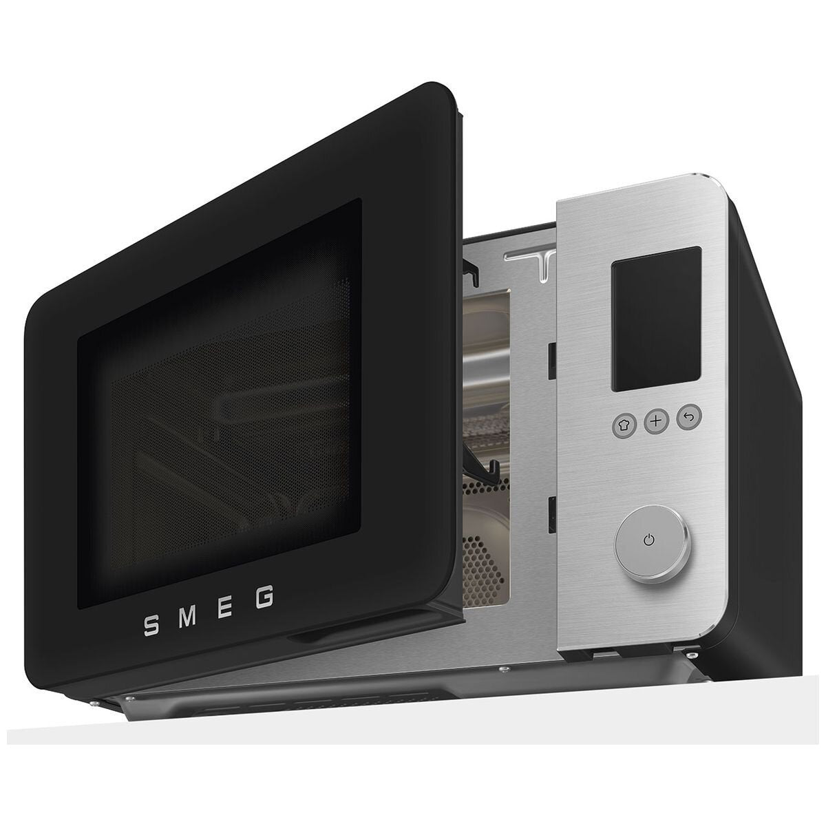 Smeg 27L Combi Microwave Oven 900W - Matte Black - Air Fry - 25 Auto Recipes - MOC02BLMAU