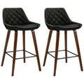 Artiss Ezio Black Barstools 2 Piece - SuperSaverAU - view 2