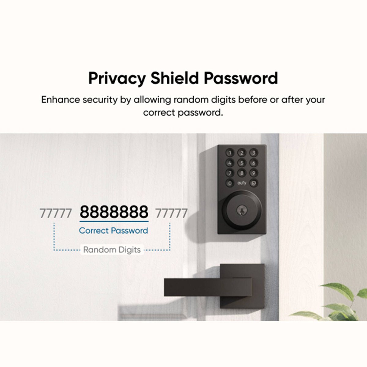 Eufy C30 Security Smart Lock - Keyless Entry - WiFi - Easy Installation - 164mm x 176mm x 100mm