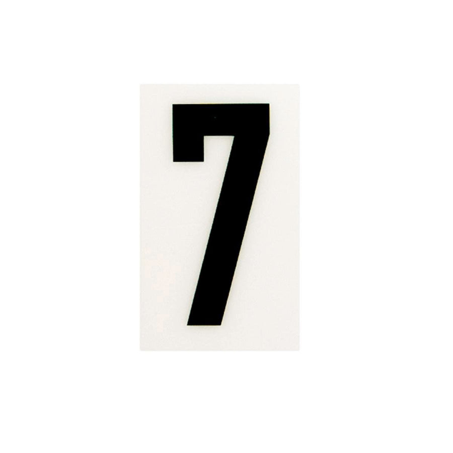 Sandleford Self Adhesive House Number 7 - 85mm - White - Durable Polycarbonate - SuperSaverAU - view 1