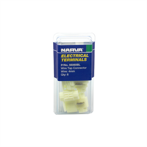 Narva Ezy Tap Wire Connector 4mm Nylon 6 Pack Strong Design - SuperSaverAU - view 1