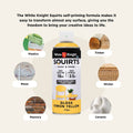 White Knight Squirts Lemon Yellow Gloss Spray Paint 310g Durable Finish - SuperSaverAU - view 5