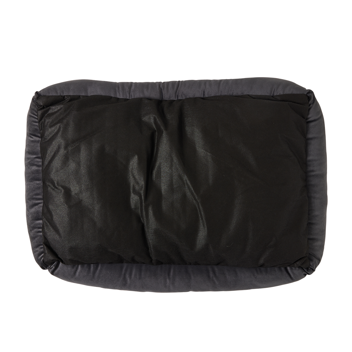 Happy Tails Large Grey Lounger Bed 90 x 60 cm - Plush Comfort for Pets - SuperSaverAU - view 2