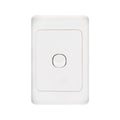 DETA White 1 Gang Single Vertical Light Switch Polycarbonate Indoor