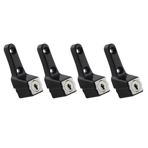 Ikonic Black Sliding Window Lock - 4 Pack Metal 4 Keys Secure Design - SuperSaverAU - view 1