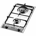 Artusi 30cm natural gas cooktop - 2 burners, flame failure device, stainless steel - AGH30XFFD