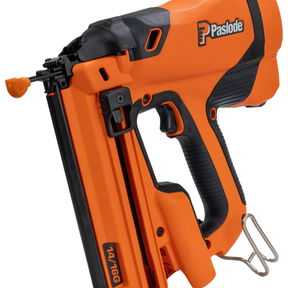Paslode Impulse 14 16g Straight Trimmaster B20711 - Reliable Engine - Ergonomic Grip