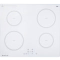 Artusi 60cm White 4 Zone Induction Cooktop - Schott Ceramic Glass, Boost, 99 Minute Timer - CAID6000W