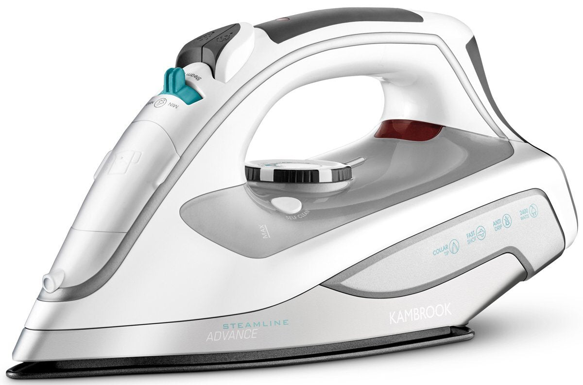 Kambrook Steamline Advance Steam Iron - 2400W, 360ml Water Tank, FabriGlide Soleplate - KI735