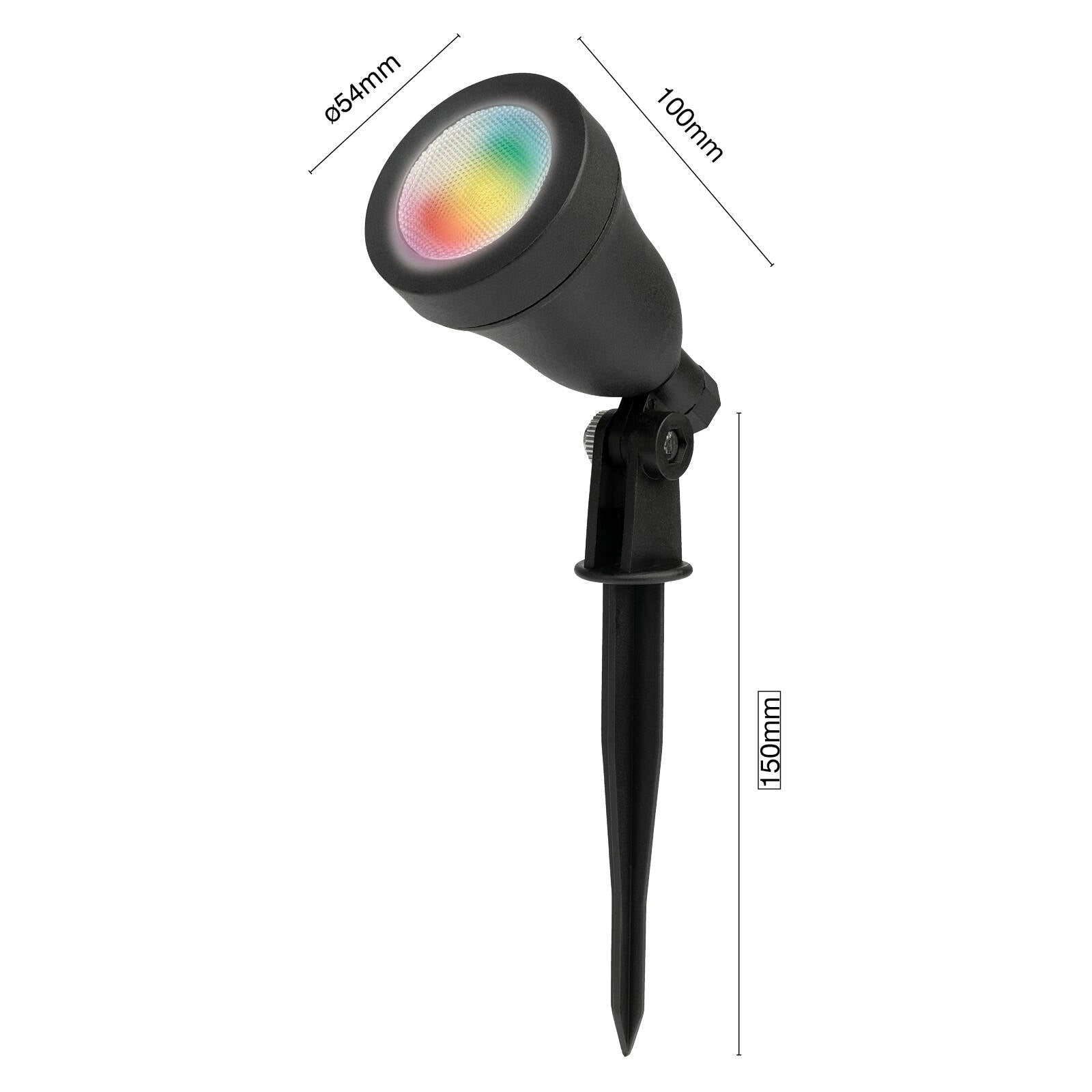Brilliant Corymbia 12V Smart Wi-Fi RGB Garden Light 20959/06