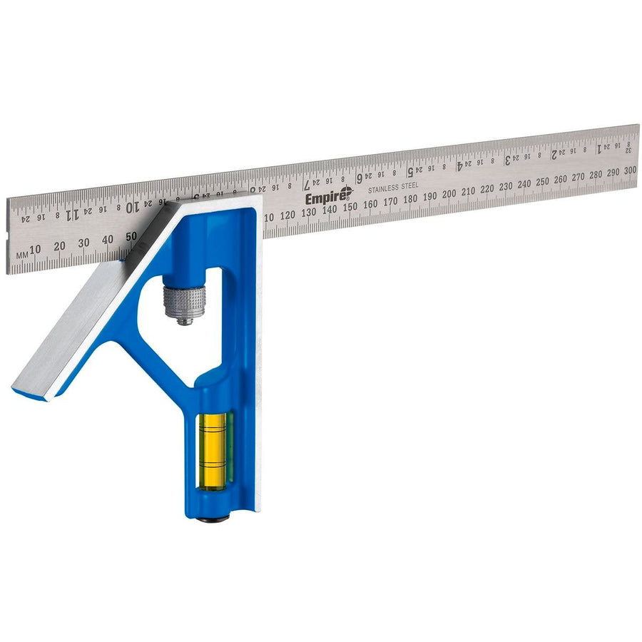 Empire Combination Square - 300mm - Stainless Steel - BLADE-LOCK™ - SuperSaverAU - view 1