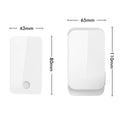 Arlec Plug in Door Chime - 100m Wireless Kinetic Push Button - White - Weatherproof - 38 Chime Tones - SuperSaverAU - view 4