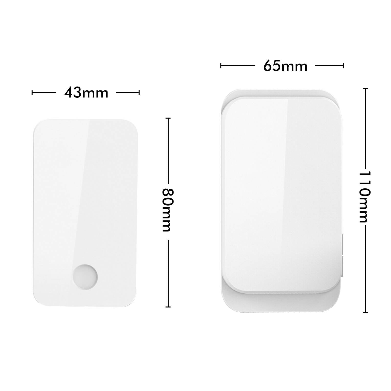Arlec Plug-in Wireless Door Chime 100m Range 38 Sounds White KDCP01