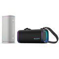 Sony ULT Field 5 portable Bluetooth speaker in white - IP67, 25-hour battery, party light - SRSULT50W