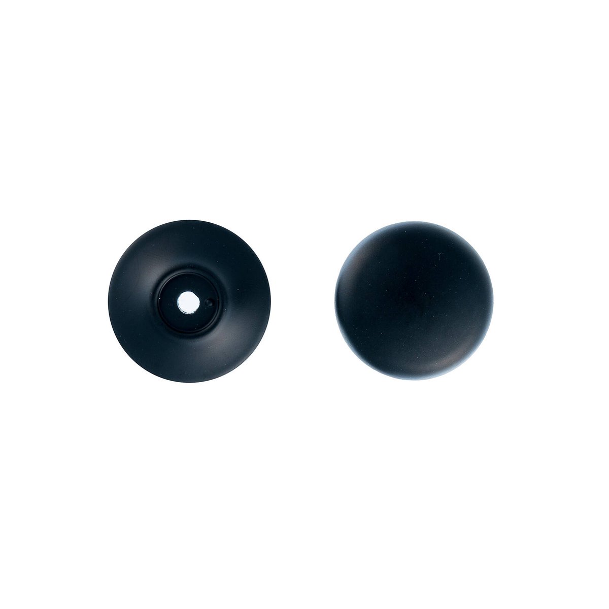 Taskmaster Matte Black Mushroom Cabinet Knob - 37mm x 37mm - Steel - SuperSaverAU - view 2