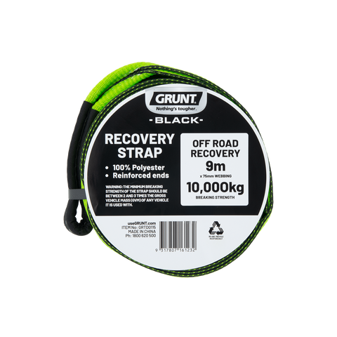 Grunt 75mm x 9m Recovery Strap