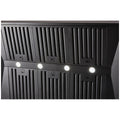 Schweigen 120cm BBQ Canopy Rangehood - Matte Black, 2500m³/h, Twin Internal Motors, Remote - CL7372BPAK