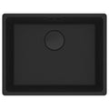 Franke Maris 520mm topmount granite sink - Matte Black, extension drainer included - MRG610-52MBFPC