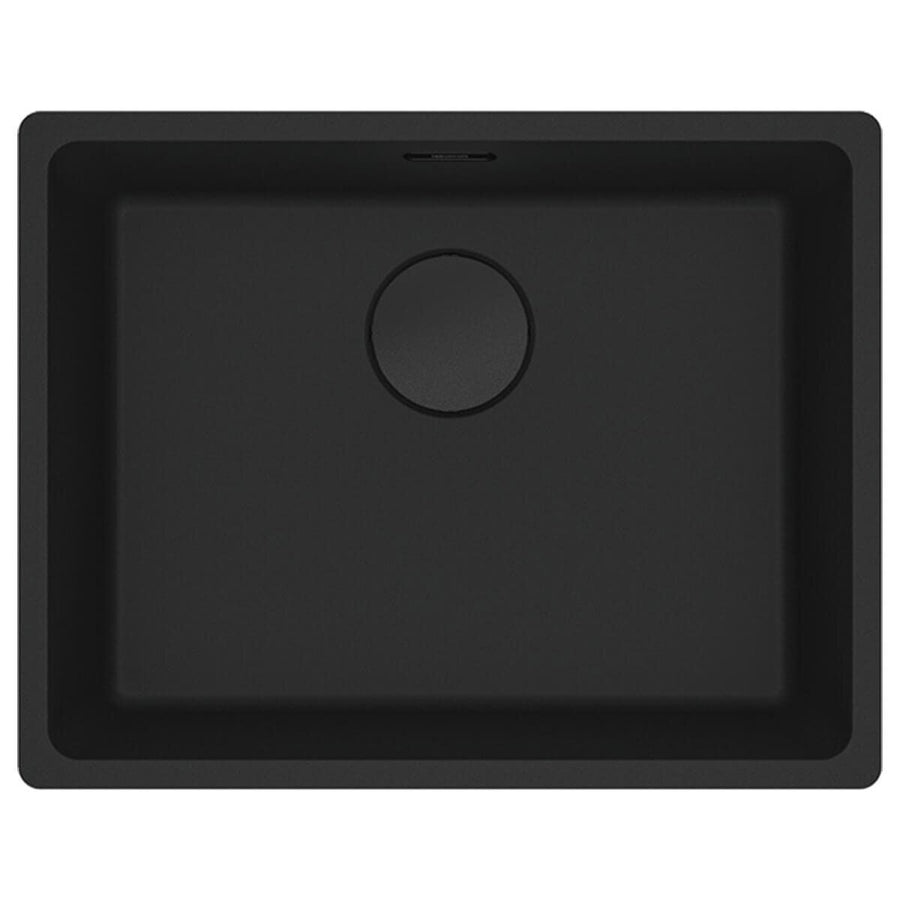 Franke Maris 520mm topmount granite sink - Matte Black, hidden overflow - MRG610-52MBB