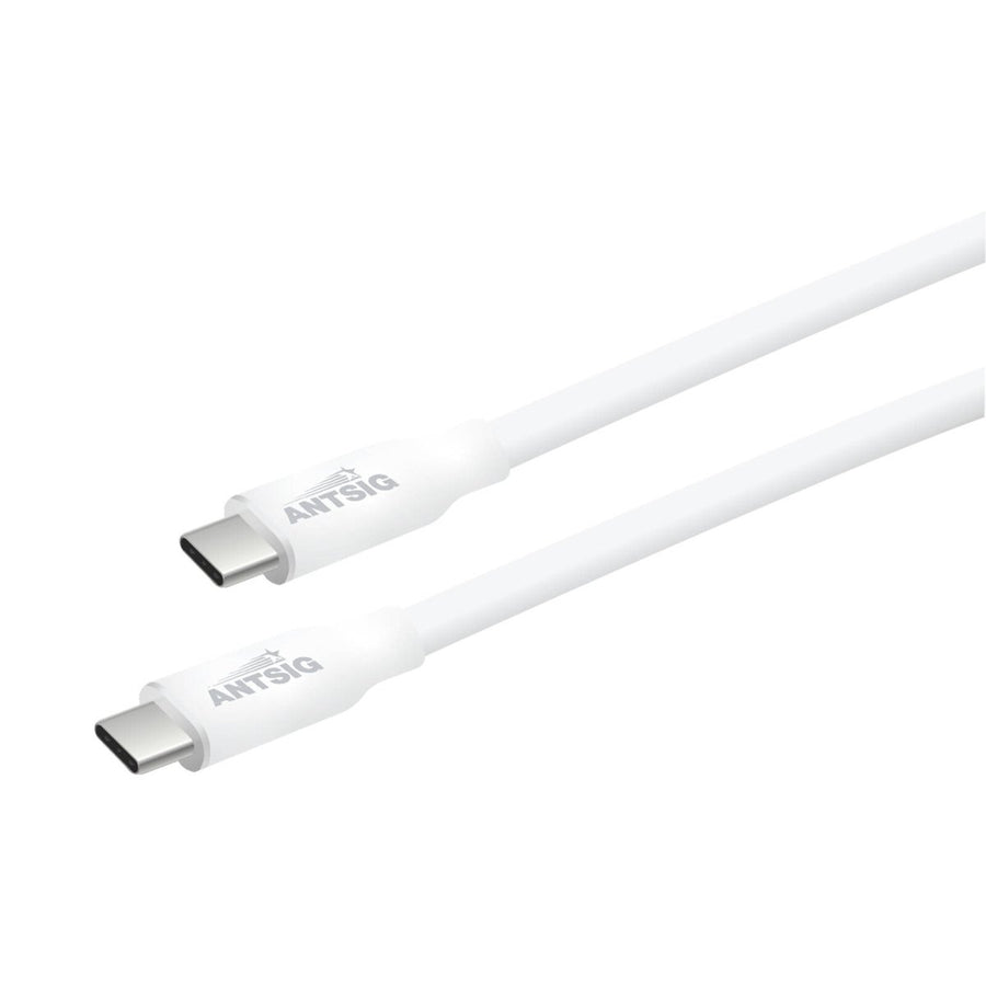 Antsig 1m 240W USB C to USB C Cable - Fast Charging - 40Gbps Data Transfer - White - SuperSaverAU - view 1