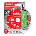 Diablo Diamond Disc 5" Diamond Segmented Turbo Cut Off - High-Speed Cutting - Durable - SuperSaverAU - view 1