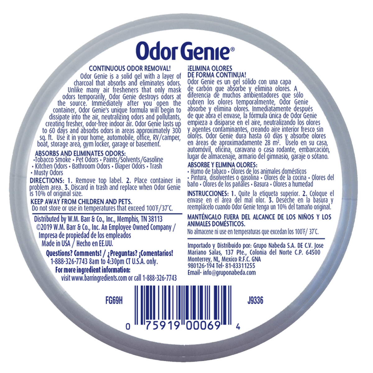 Damprid Wild Berry Odor Genie - 226g Solid Gel - Eliminates Odours for 60 Days - SuperSaverAU - view 2