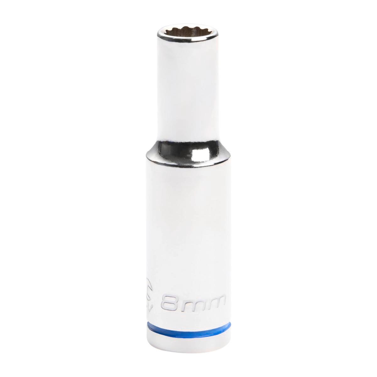 Kincrome Deep Socket - 8mm 3/8" - Chrome Vanadium - Mirror Polish - SuperSaverAU - view 1