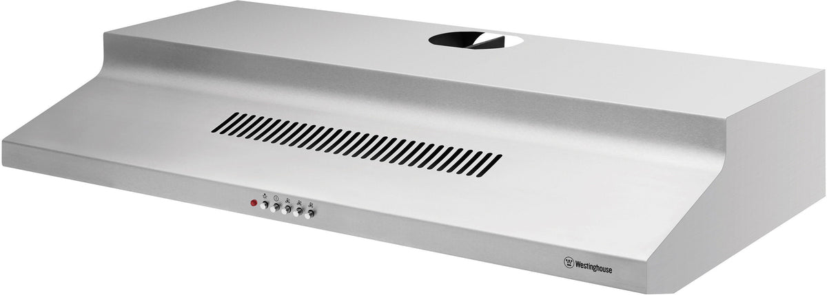 Westinghouse 90cm Fixed Rangehood - 360m³/h, 3 Fan Speeds - Stainless Steel, Halogen Lighting - WRF913SA