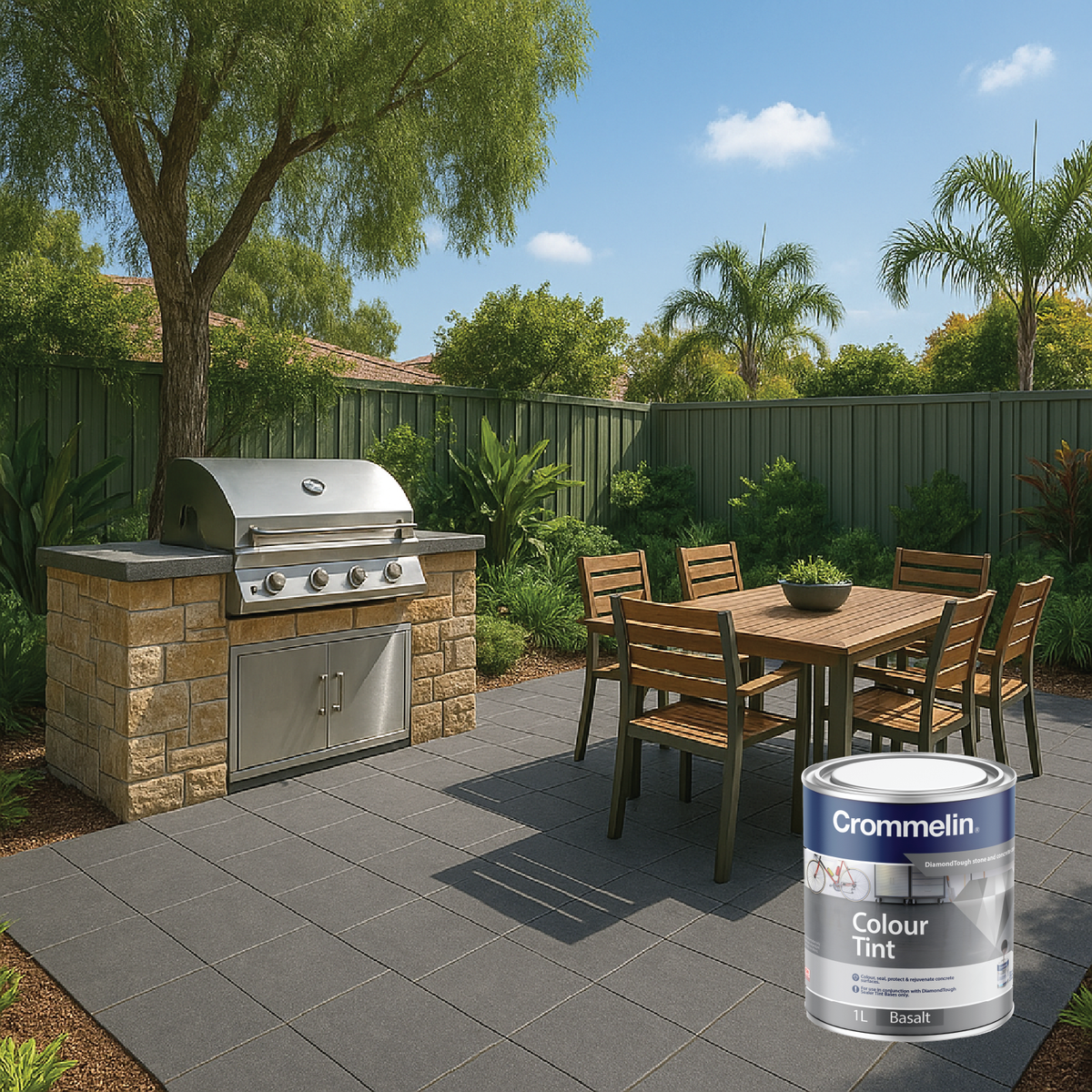 Crommelin 1L Basalt DiamondTough Colour Tint - Solvent Based - Durable - SuperSaverAU - view 4
